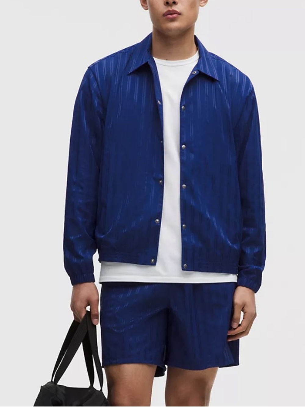 lululemon Satin Stripe Coaches Men’s  Jacket Size L